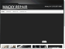Tablet Screenshot of mackyrepair.com